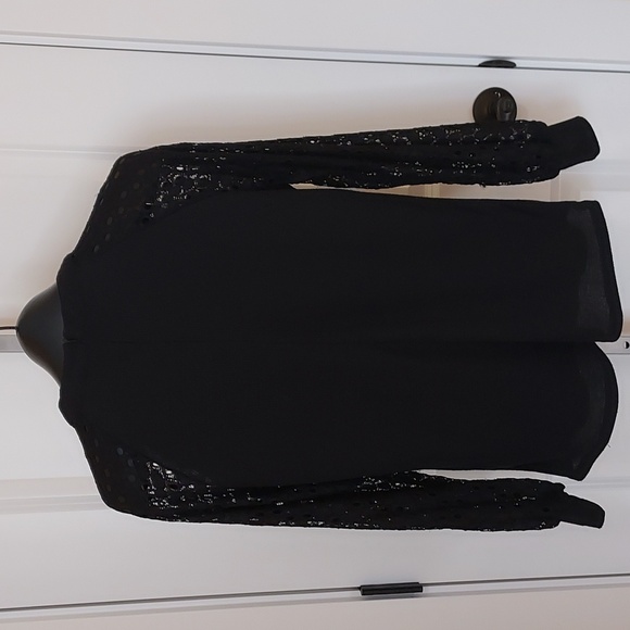 MIHOLL Women’s Long Sleeve Tops Lace Casual Loose Blouses T Shirts Size Med - Picture 10 of 13